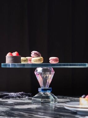 Gemmie Glass Cakestand 13”
